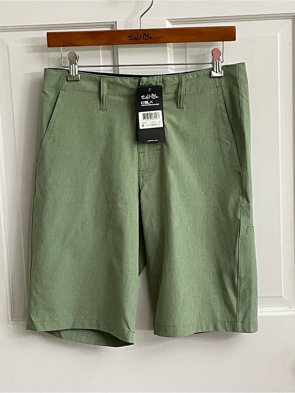 Salt Life Men's Light Olive Flat Front Shorts